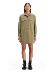 Scotch & Soda Sukienka w kolorze khaki rozmiar: 40. Brązowe sukienki damskie Scotch & Soda, na co dzień, bez wzorów, z bawełny, bez kołnierzyka, bez ramiączek, mini, proste. Za 204.96 zł.