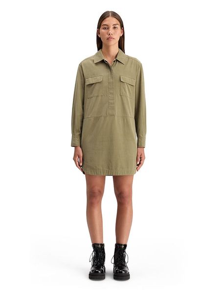 Scotch & Soda Sukienka w kolorze khaki rozmiar: 38. Brązowe sukienki damskie Scotch & Soda, na co dzień, bez wzorów, z bawełny, bez kołnierzyka, bez ramiączek, mini, proste. Za 209.33 zł.