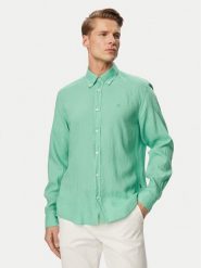 BOSS Koszula H-Liam 50556077 Zielony jasny Regular Fit. Zielone koszule męskie Boss, m, bez wzorów, ze lnu, bez kołnierzyka, bez ramiączek. Za 599.99 zł.