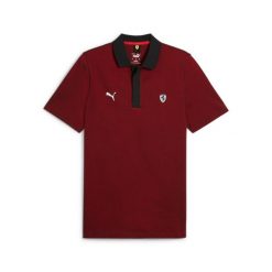 Koszulka polo męska Puma FERRARI STYLE 2 TONE czerwona 62382702 r M. Czerwone koszulki polo męskie Puma, m, bez wzorów, z materiału, bez ramiączek. Za 194.84 zł.