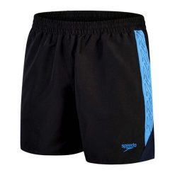 Spodenki szorty męskie Speedo Hyper Boom. Czarne szorty męskie Speedo, z lycry, bez kołnierzyka. Za 159.99 zł.