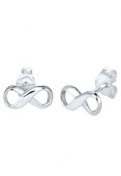 Elli Damskie kolczyki sztyfty symbol nieskończoności w srebrze próby 925 Sterling Silver Kolczyki 1 ct. Szare kolczyki damskie Elli, srebrne, na sztyftcie. Za 173.39 zł.