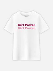 WOOOP Koszulka "Girl Power" w kolorze białym rozmiar: 152. Białe koszulki dziewczęce Wooop, bez wzorów, z bawełny, bez ramiączek. Za 79.03 zł.