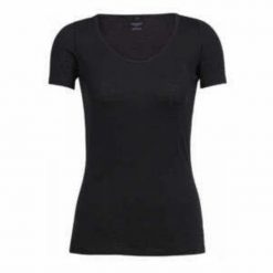 Koszulka damska Icebreaker Siren SS Sweetheart T-Shirt. Czarne bluzki damskie Icebreaker, xs, bez wzorów, sportowe, bez kołnierzyka, bez ramiączek. Za 297.35 zł.