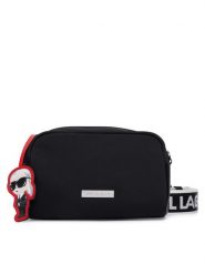 KARL LAGERFELD Torebka B4W30109 Czarny. Czarne listonoszki damskie Karl Lagerfeld, bez wzorów, z materiału, bez dodatków. Za 649.99 zł.