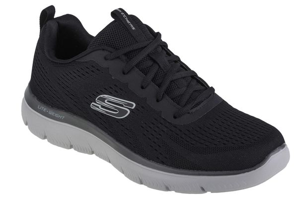 Buty sportowe Sneakersy męskie, Skechers Summits-Torre. Czarne buty sportowe na co dzień męskie Skechers, z materiału, bez zapięcia, trekkingowe. Za 259.99 zł.