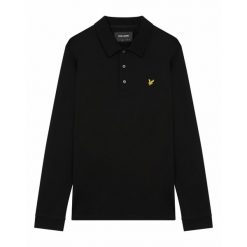 Koszulka polo z długim rękawem Lyle & Scott. Czarne koszulki polo męskie LYLE AND SCOTT, na lato, m, bez wzorów, z materiału, bez ramiączek. Za 319.00 zł.