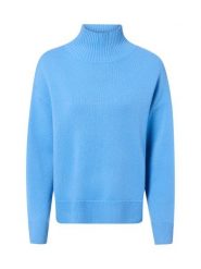 Marie Lund sweter merino Kobiety Wełna niebieski, XS. Niebieskie swetry klasyczne damskie Marie Lund, xs, z wełny, bez kołnierzyka. Za 349.95 zł.
