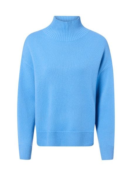 Marie Lund sweter merino Kobiety Wełna niebieski, XS. Niebieskie swetry klasyczne damskie Marie Lund, xs, z wełny, bez kołnierzyka. Za 349.95 zł.