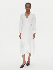 TWINSET Sukienka koktajlowa 251TP2420 Écru Loose Fit. Sukienki damskie Twinset, bez wzorów, z syntetyku, wizytowe, bez kołnierzyka, bez ramiączek. Za 1,209.00 zł.
