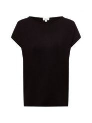 S.Oliver Koszulka Kobiety wiskoza czarny, 36. Czarne t-shirty damskie S.Oliver, s, bez wzorów, z wiskozy, bez kołnierzyka. Za 89.95 zł.