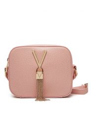 Valentino Torebka Divina VBS1R409G Różowy. Czerwone listonoszki damskie Valentino, bez wzorów, ze skóry, bez dodatków. Za 319.99 zł.
