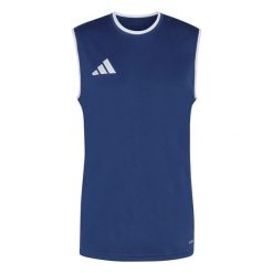 Koszulka męska adidas Entrada 26 Sleeveless Jersey. Białe t-shirty sportowe męskie Adidas, l, z jersey, bez ramiączek, na fitness i siłownię, climacool (adidas). Za 60.99 zł.