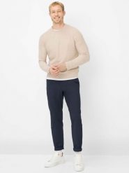 BRAX Spodnie - Phil P Mężczyźni niebieski jednolity, 36-34. Niebieskie spodnie materiałowe męskie Brax, bez wzorów, z materiału. Za 499.95 zł.