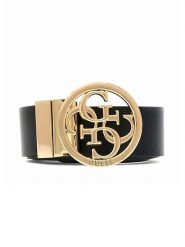 Guess Pasek w kolorze czarnym rozmiar: 95. Czarne paski damskie Guess, z aplikacjami, z materiału. Za 228.92 zł.