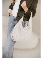 Anna Morellini Skórzany shopper bag "Nicolina" w kolorze kremowym - 41 x 42 x 11 cm rozmiar: onesize. Brązowe shopper bag damskie Anna Morellini, bez wzorów, z materiału, na ramię, bez dodatków. Za 306.73 zł.