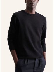 Seidensticker Sweter w kolorze czarnym rozmiar: S. Czarne swetry męskie Seidensticker, s, bez wzorów, z bawełny, bez kołnierzyka. Za 119.68 zł.