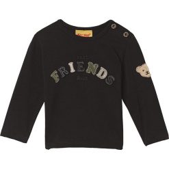 Koszulka w kolorze czarnym. Czarne t-shirty chłopięce Steiff, bez wzorów, bez ramiączek. W wyprzedaży za 42.95 zł.