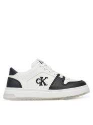 Calvin Klein Jeans Sneakersy Low Cut Lace-Up Sneaker V3X9-82093-1697 M Biały. Białe buty sportowe chłopięce Calvin Klein Jeans, bez wzorów, z jeansu, bez zapięcia. Za 229.99 zł.