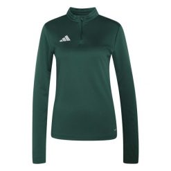 Damski top treningowy adidas Entrada26. Zielone topy sportowe damskie Adidas, xl, bez wzorów, z materiału, bez ramiączek. Za 127.99 zł.
