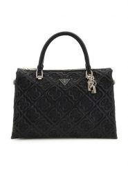 Guess Torebka w kolorze czarnym - 30 x 22 x 11 cm rozmiar: onesize. Czarne torebki klasyczne damskie Guess, z aplikacjami, z materiału, z tłoczeniem, bez dodatków. Za 394.95 zł.