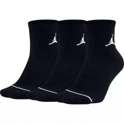 Skarpety nike air jordan jumpman qtr 3 pary. Czarne skarpetki damskie Nike, bez wzorów, z elastanu. Za 69.00 zł.