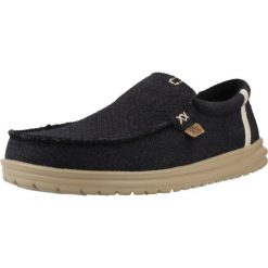 Buty HEY DUDE MIKKA JUTE Czarny. Czarne buty trekkingowe męskie PRO BRANDS, z tkaniny, bez zapięcia, trekkingowe. Za 280.99 zł.