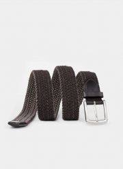 PAKO LORENTE – Pasek męski P20WF-PX-001-A. Brązowe paski męskie Pako Lorente, bez wzorów, z bawełny, casualowe. Za 79.99 zł.