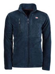 ANAPURNA Kurtka polarowa "Utah" w kolorze granatowym rozmiar: M. Niebieskie kurtki męskie ANAPURNA, m, bez wzorów, z polaru, bez kaptura. Za 113.99 zł.