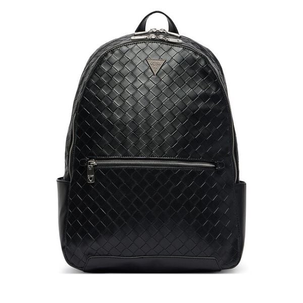 Plecak Guess. Czarne plecaki męskie Guess, z aplikacjami. Za 498.99 zł.
