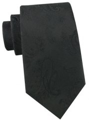 Krawat Męski - Angelo di Monti - Czarny z Fakturą Materiału. Czarne krawaty i muchy męskie Angelo di Monti, bez wzorów, z tkaniny, eleganckie. Za 45.00 zł.