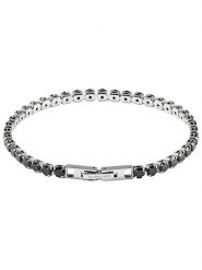 U.S. Polo Assn. Bransoletka z kryształami rozmiar: onesize. Czarne biżuteria dla mężczyzn U.S. Polo Assn., z kryształem, ze stali. Za 136.78 zł.