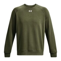 Bluza Męska Polar Dekolt W Szpic. Zielone bluzy bez kaptura męskie Under Armour, m, z polaru. Za 292.99 zł.