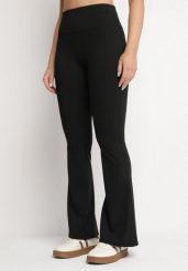 Czarne Legginsy o Kroju Dzwonów z Wysokim Stanem Koritea. Czarne legginsy damskie Born2be, l, bez wzorów, z jeansu. Za 39.99 zł.