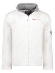 Geographical Norway Kurtka polarowa "Tamazonie" w kolorze białym rozmiar: M. Białe kurtki męskie Geographical Norway, m, bez wzorów, z materiału, bez kaptura. Za 123.25 zł.