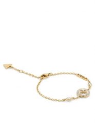 Guess Bransoletka JUBB03 120JW Złoty. Żółte bransoletki damskie Guess, metalowe. Za 249.99 zł.