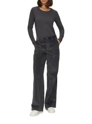 S.Oliver Spodnie sztruksowe - Comfort fit - w kolorze ciemnoszarym rozmiar: 44. Szare spodnie materiałowe damskie S.Oliver, bez wzorów, z materiału. Za 110.04 zł.