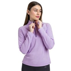 Top Z Polaru Damski Skylar. Brązowe topy sportowe damskie Trespass, l, bez wzorów, z materiału, bez ramiączek. Za 84.99 zł.