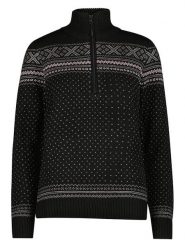 CMP Sweter w kolorze czarnym rozmiar: 40. Czarne swetry klasyczne damskie CMP, bez kołnierzyka. Za 244.95 zł.