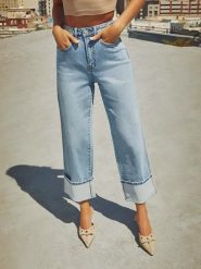 Tazga Dżinsy - Comfort fit - w kolorze błękitnym rozmiar: 38. Niebieskie jeansy damskie Tazga, z podwyższonym stanem. Za 153.34 zł.