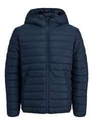 Jack & Jones Kurtka pikowana "Wing" w kolorze granatowym rozmiar: M. Niebieskie kurtki męskie Jack & Jones, m, bez wzorów, bez kaptura. Za 131.74 zł.