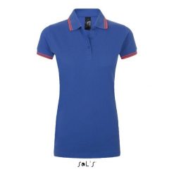 Damska koszulka polo Sol's Pasadena. Niebieskie bluzki damskie SOL'S, s, bez wzorów, z bawełny, bez kołnierzyka, bez ramiączek. Za 134.50 zł.