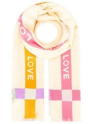 Zwillingsherz Szal w kolorze beżowym rozmiar: onesize. Brązowe szaliki i kominy damskie Zwillingsherz, bez wzorów, ze splotem. Za 148.96 zł.