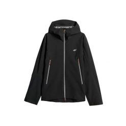 Kurtka turystyczna 4F M1102. Czarne kurtki męskie 4f, na lato, l, bez wzorów, z elastanu, bez kaptura. Za 498.00 zł.