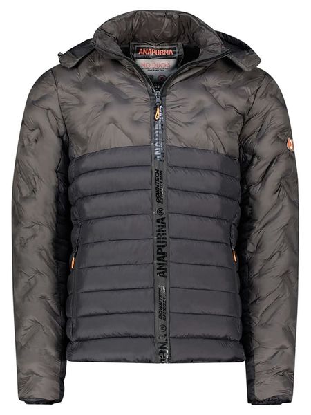 ANAPURNA Kurtka pikowana "Buratana" w kolorze antracytowym rozmiar: L. Czarne kurtki męskie ANAPURNA, l, z aplikacjami, bez kaptura. Za 226.77 zł.