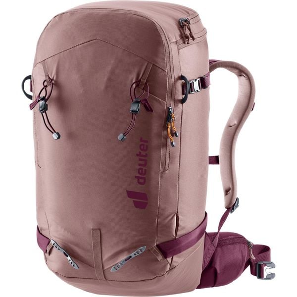 Plecak damski Deuter Freerider Pro 30+10 SL - ashrose/cassis. Czerwone plecaki damskie Deuter, bez wzorów, sportowe. Za 918.49 zł.
