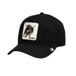 Czapka z daszkiem Goorin Bros. Road Rage Trucker 101-0211-BLK. Czarne czapki męskie Goorin Bros, bez wzorów. Za 198.00 zł.