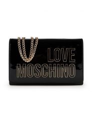 LOVE MOSCHINO Torebka JC4251PP0OKE100A Czarny. Czarne torebki klasyczne damskie Love Moschino, bez wzorów, ze skóry, bez dodatków. Za 719.99 zł.