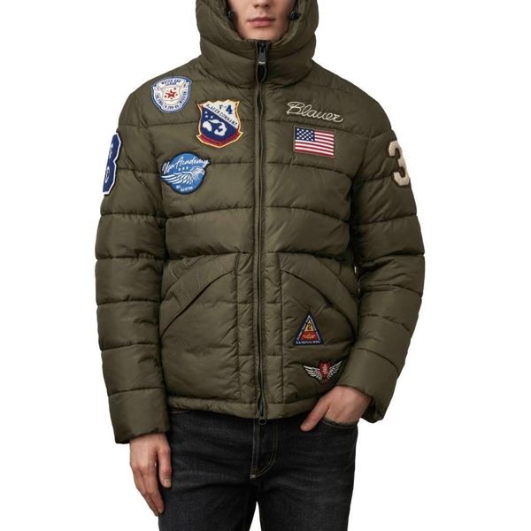 Kurtka BLAUER ACADEMY CLOVER Zielony. Zielone kurtki męskie Blauer, bez wzorów, z tkaniny, bez kaptura. Za 1,168.99 zł.