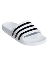 Adidas Buty kąpielowe "Adilette Aqua" w kolorze białym rozmiar: 47 1/3. Białe obuwie trekkingowe damskie Adidas. Za 65.99 zł.